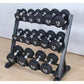 3-Tier Adjustable Dumbbell Storage Rack Indoor Home Gym Strength Training