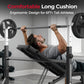 FLYBIRD Adjustable Weight Bench, with Bench Press Rack, Leg Extension and Leg curl, for Home Gym Workout，47IN-Width