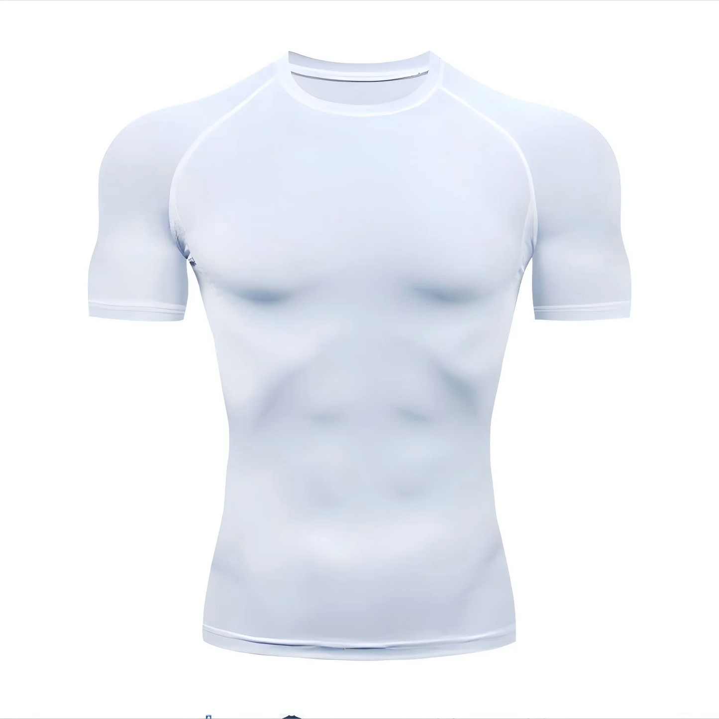 Men's compression running T-shirt fitness tight short sleeved T-shirt training jogging shirt gym sportswear quick drying
