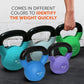 GYMENIST Kettlebell Fitness Iron Weights with Neoprene Coating Around The Bottom Half of The Metal Kettle Bell for Home Gym Str