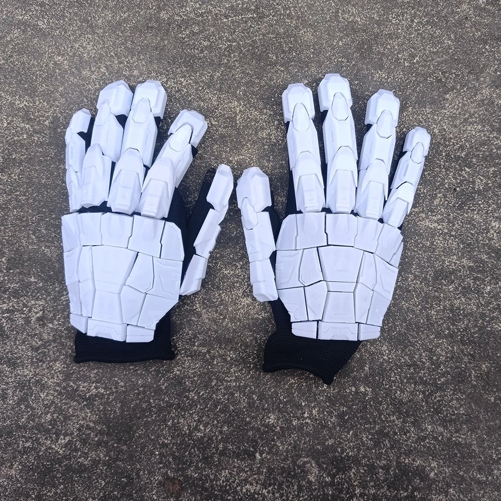 3D Printing Handmade Gluing Punk Mechanical Gloves Vintage Gothic Wearable Hand Armor Unisex Techwear Cosplay Exoskeleton Gloves