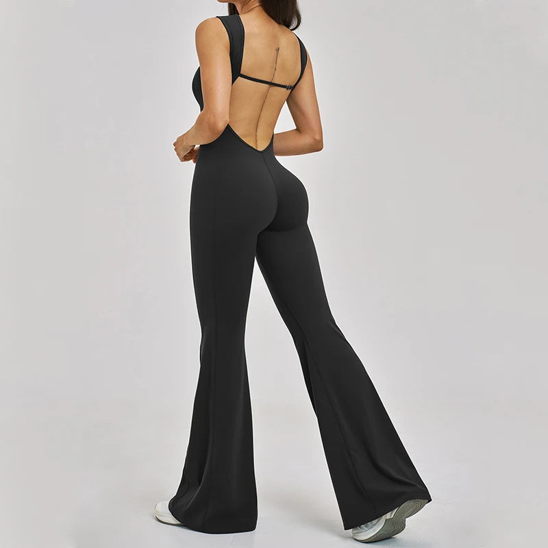 Yoga Jumpsuit Women One Piece Sports Set Fitness Bodysuit Workout Clothes for Women Sportwear Buttock lifting Set Activewear