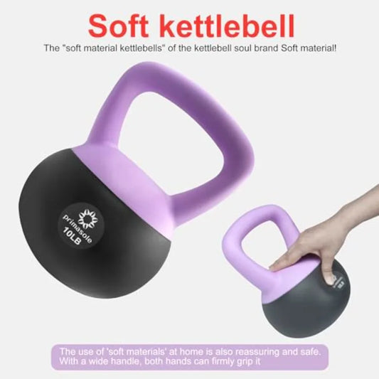Soft Kettlebell 10.15lbs Kettlebell Set Shook Resistance Base Anti Slip Hand Kettlebell Weights for Women and Men Home Workout