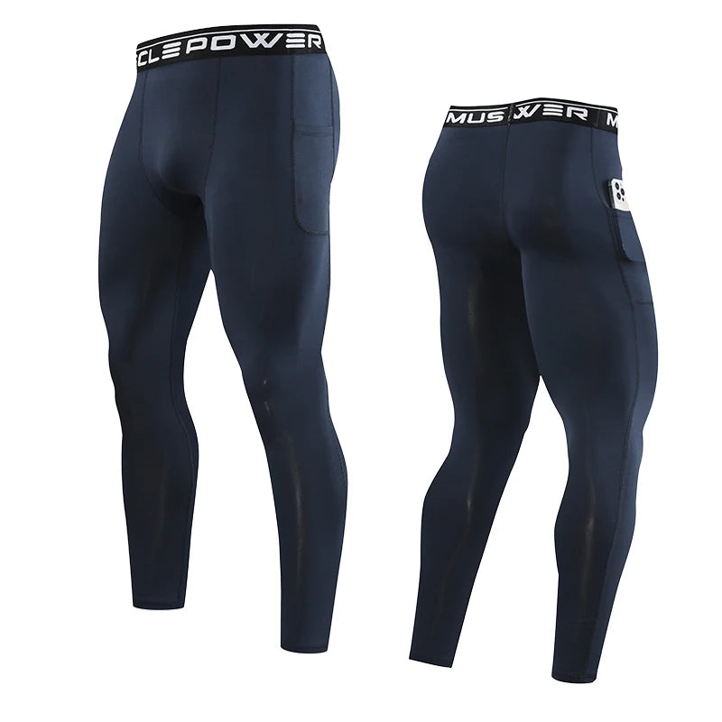 Gym Mens Fitness Running Sport Pants Athletics Tight Leggings Joggings Skinny Yoga Compression Trousers Sweatpants Dry Fit