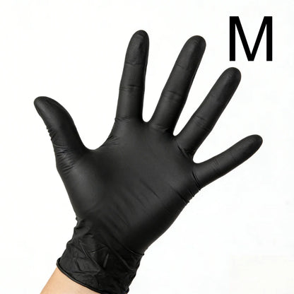 60/120PCS Disposable Black Nitrile Gloves Mixed Nitrile Gloves Home Cleaning Hairdressing Bathroom Kitchen Pet Bathing Cleaning
