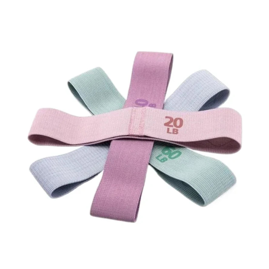 Fabric Elastic Fitness Resistance Bands Yoga Pilates Hip Circle Expander Bands Gym Training Loops Yoga Workout Equipment