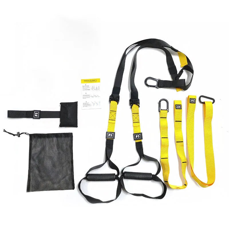 New Fitness Suspension Hanging Training Fitness Strength P3 Hanging Trainer Adjustable Yoga Belt Wall Mounted Sports Belt Yoga