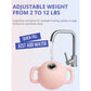 2-12 Lbs Soft Adjustable Kettlebell for Women - Water Filled Strength Training Kettlebells - Dual-Handle Design Water Weight Ba