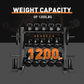 3 Tier Adjustable Width Dumbbell Rack Stand for Dumbbells and Weight Plates Storage Black