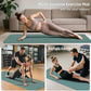 Foldable Yoga Mat, 10mm Thick TPE Material, Extra Long 75x26 Inches, Soft Comfortable for Home Exercise & Outdoor Use