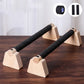 1 Pair Street Fitness Push Up Bar Solid Wood Non-slip Push-up Rack Stable Planche Push-up Home Exercise Equipment Push-up
