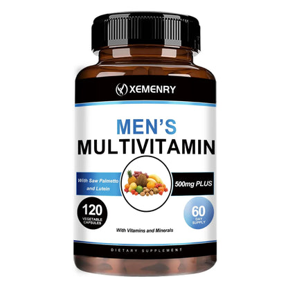 Men's Multivitamin - Supports Cellular Energy and Muscle Health, Promotes Energy Metabolism, and Antioxidant- 120 Capsules