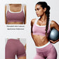 Women's Yoga Running Gym Shorts High Waist Color Block Ribbed Naked Feel Moisture Wicking Quick Dry Tight Workout Shorts