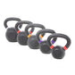 Power Systems Kettlebell Prime 50lb Steel Adjustable Weight for Strength Training with Durable Coating in Black