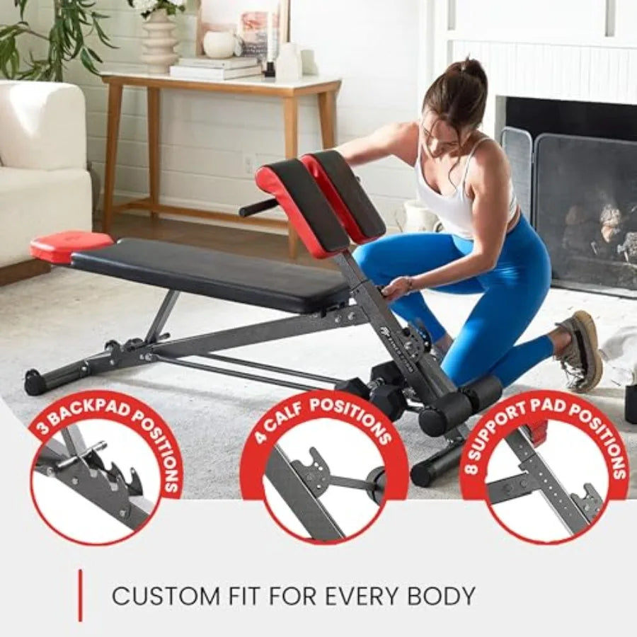 Multi-Functional Weight Bench for Full All-in-One Body Workout Adjustable Workout Bench Press for Home Gym Fitness Equipment in