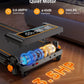 Treadmill Walking Pad with 15% Incline/Handle Bar/2 LED Display, 3.5HP Foldable Walking Pad Treadmill 350+lb RGB Light