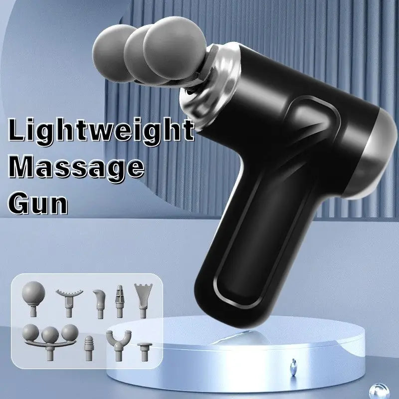 Triple mini fascia gun with 6 modes of exercise, perfect for relaxing the waist, back, legs, and muscles throughout the body