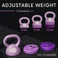 Adjustable Kettlebell 5 lb-12 lb Steel Kettlebells Set for Home Gym Fitness Training Women's Adjustable Weight Training Tool wi