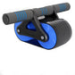 Ab Roller Automatic Rebound Double Wheel Abdominal Muscle Scroll Wheel Men Women Fitness Equipment Mute Roller With Knee Pads