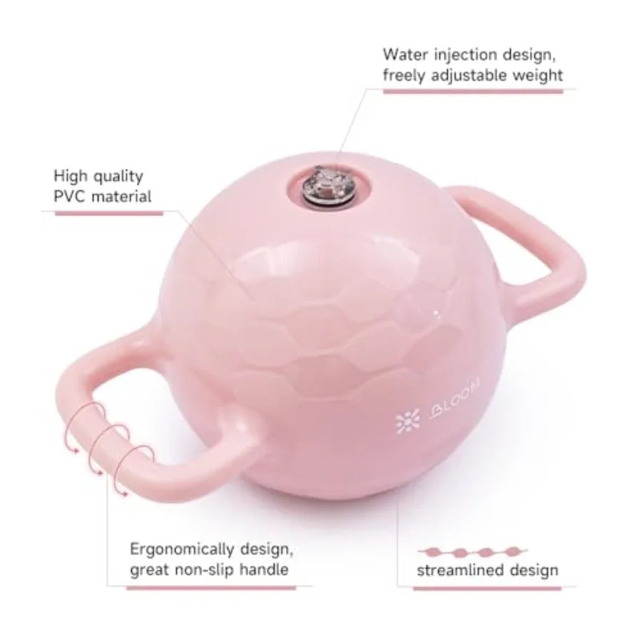 2-12 Lbs Soft Adjustable Kettlebell for Women - Water Filled Strength Training Kettlebells - Dual-Handle Design Water Weight Ba