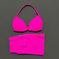2 Piece Sports Gym Set Strappy Bra Yoga Underwear Short Sport Leggings Bicycle Running Sportswear Woman Seamless Yoga Set