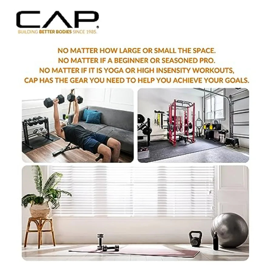 Adjustable Dumbbell Weight Set for Home Gym Steel Construction Black Finish Adjustable from 5 to 50 lbs with Quick-Change Syste