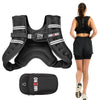 Weighted vest for men and women with reflective strips for exercise, strength training, running, and walking