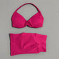 2 Piece Sports Gym Set Strappy Bra Yoga Underwear Short Sport Leggings Bicycle Running Sportswear Woman Seamless Yoga Set