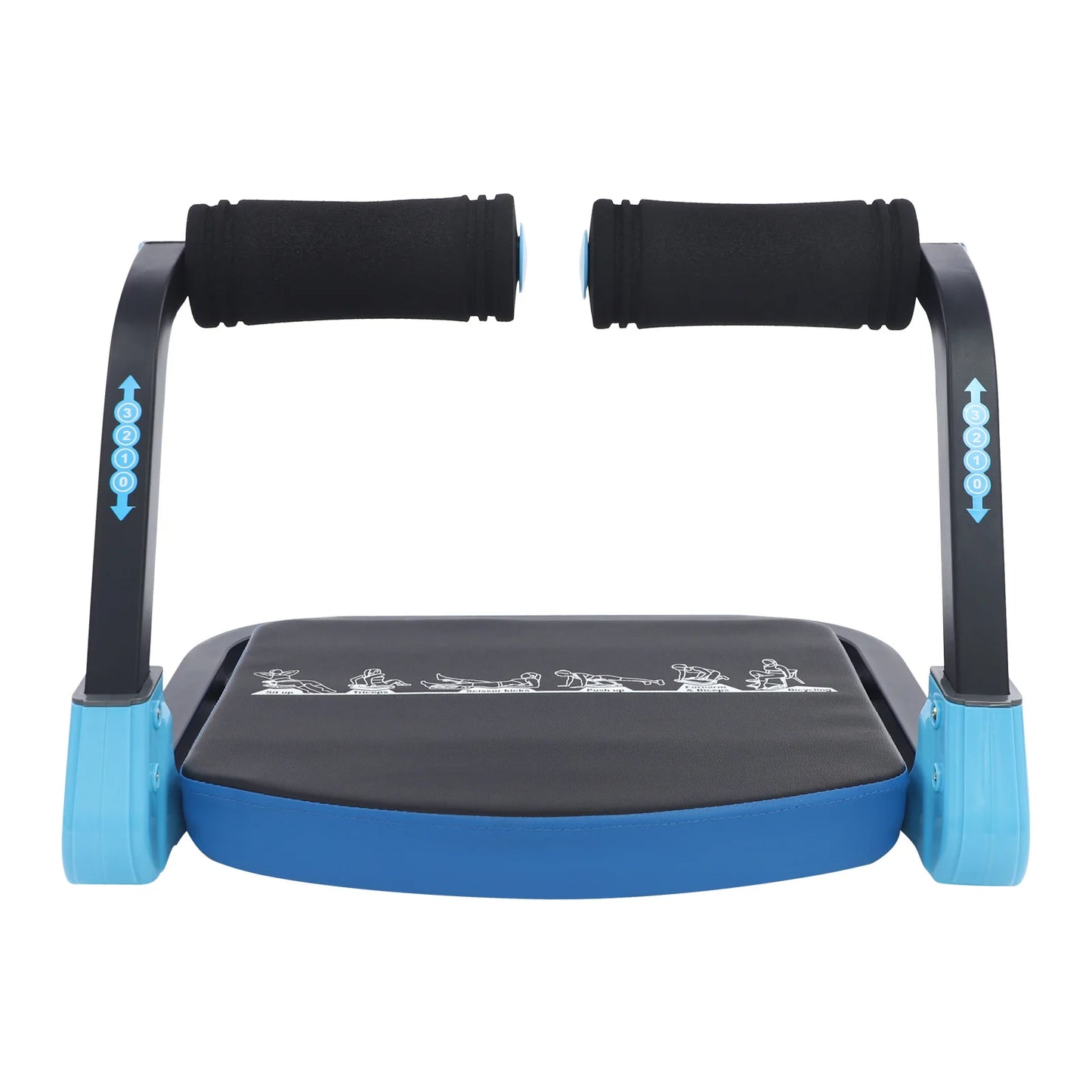Mini Abdominal Exerciser for Home Gym, Ab Roller with Thick Padding Supports 264.55 lbs Compact Portable Design for Core Workout