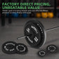 Standard 1-Inch Barbell Weight Plates, 2.5-45 LB for Home Gym Strength Training with Deep Grip