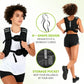 12lb Weight Vest with Reflective Stripe/Pocket for Workout, Strength Training, Running, Fitness, Muscle Building, Weightlifting