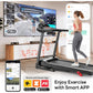 Treadmill with Incline for Home, Folding Treadmill with 300LBS Capacity, 7.5MPH, 16'' Wide Belt, 64 Programs, Shock Absorption,