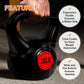 4-Piece Kettlebell Set for Strength Training with Ergonomic Handles and Durable Design