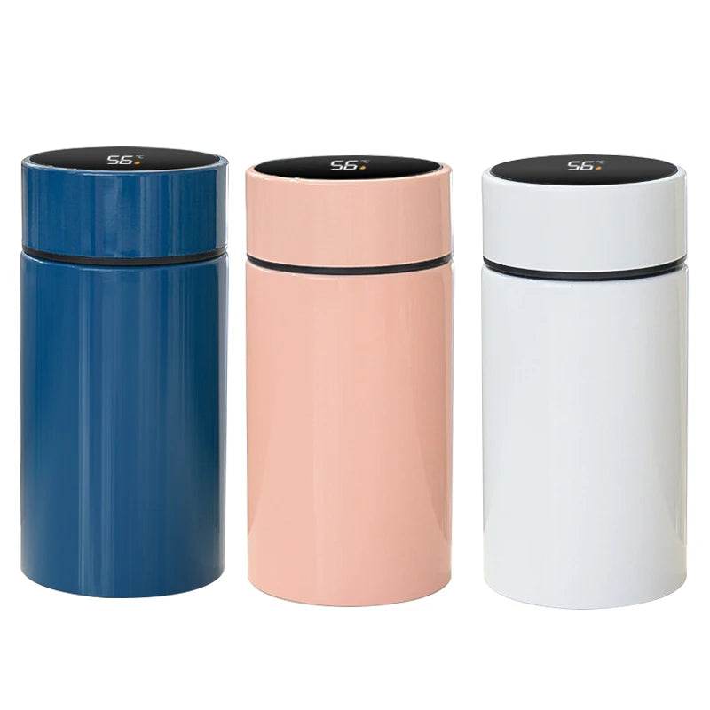 200ML Smart Thermos Water Bottle Intelligent Temperature Display Stainless Steel Vacuum Flasks Thermoses With Filter Tee Cup