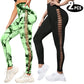 2 Pack Women's High Waisted Sexy Butt Lifting Seamless Solid Color Yoga Leggings Elastic And Breathable Fitness Sports Pants