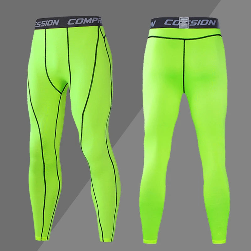 Gym Mens Fitness Running Sport Pants Athletics Tight Leggings Joggings Skinny Yoga Compression Trousers Sweatpants Dry Fit