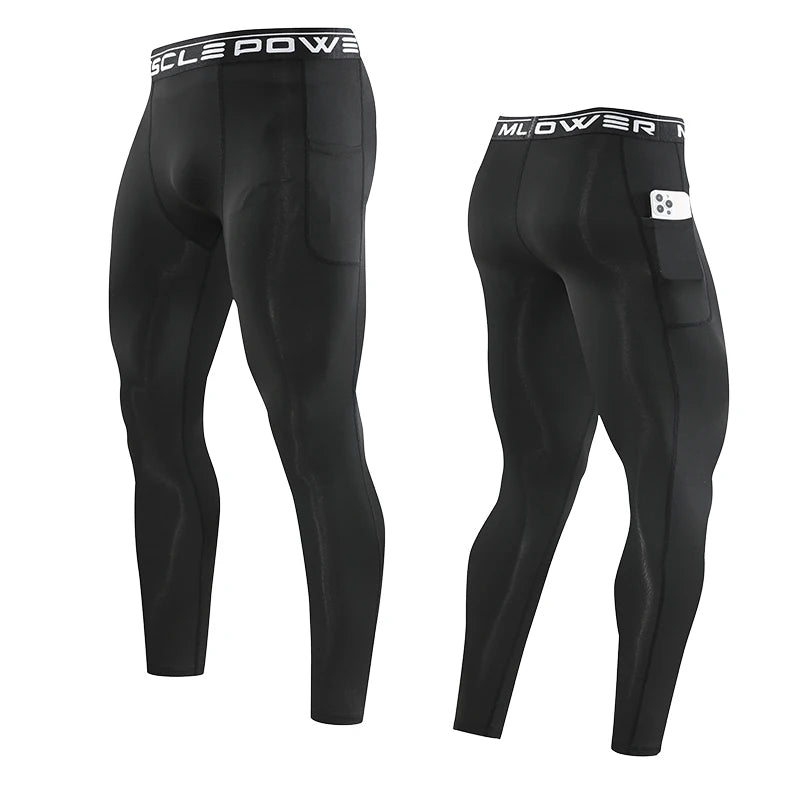 Gym Mens Fitness Running Sport Pants Athletics Tight Leggings Joggings Skinny Yoga Compression Trousers Sweatpants Dry Fit