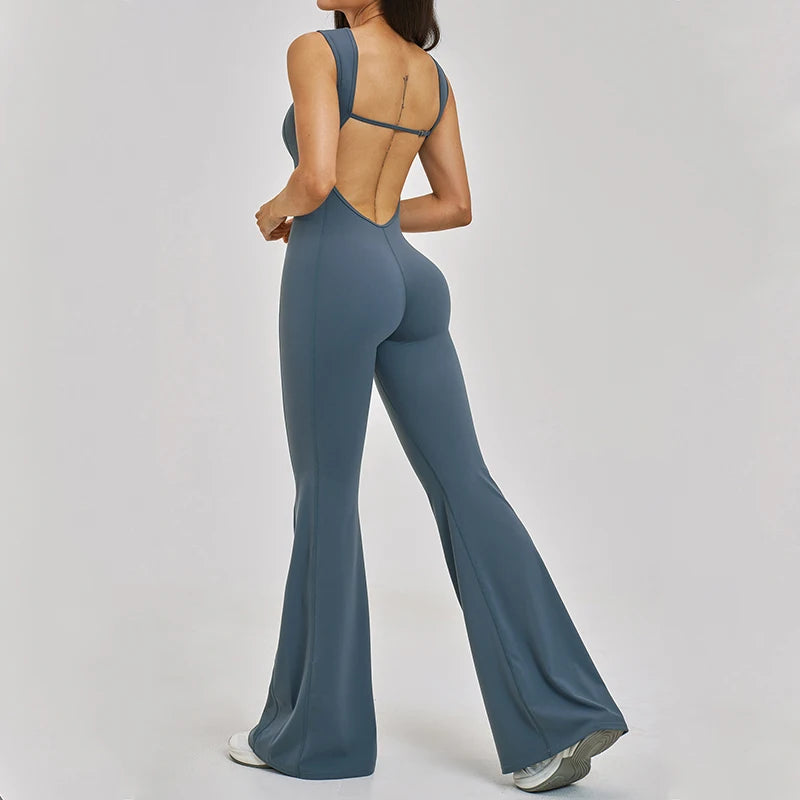 Yoga Jumpsuit Women One Piece Sports Set Fitness Bodysuit Workout Clothes for Women Sportwear Buttock lifting Set Activewear