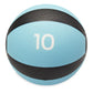 Textured Rubber Medicine Ball 10-15lb: Enhances Flexibility & Core Strength, Portable Home Gym Equipment