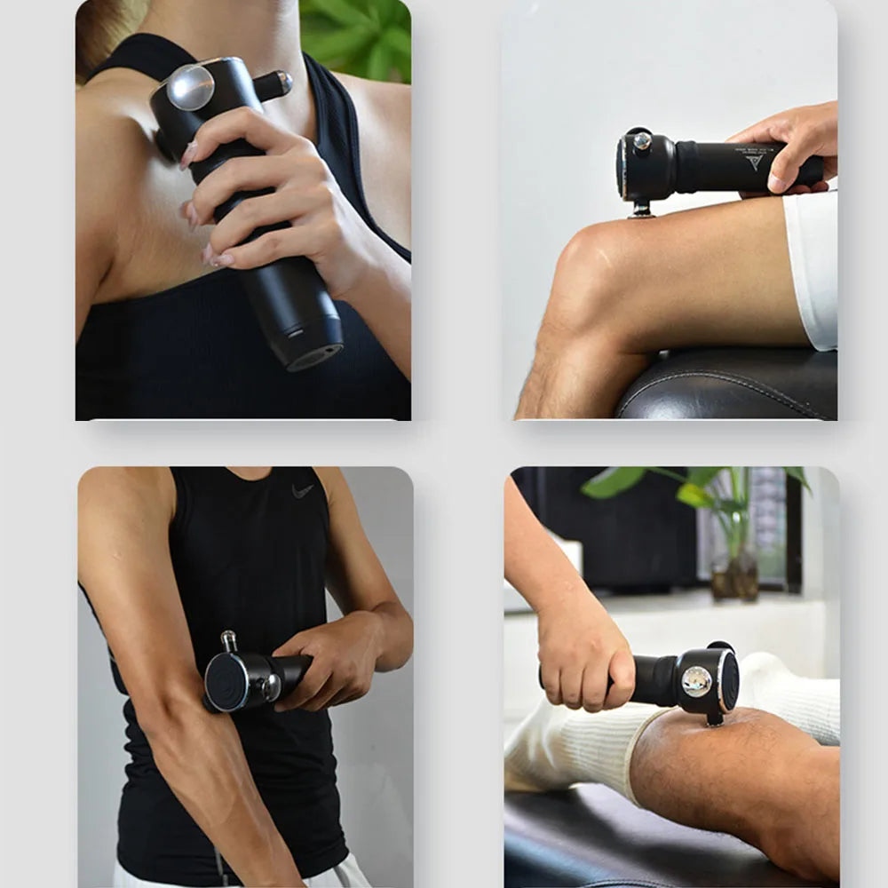 3D Fascia Gun Vibration Massage Gun For Body Neck Back Deep Muscle Relaxation Fitness Slimming
