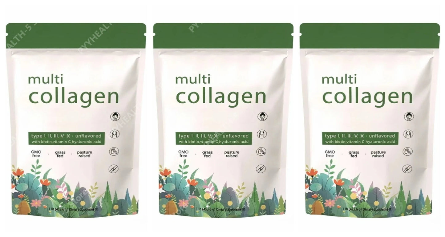Hydrolyzed Collagen Protein Powder for Skin Elasticity and Joint Mobility Support, Unflavored Supplement, 453g
