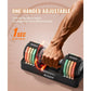 Adjustable Dumbbells Set/Single, 12.5LB 5 in 1 Free Adjustable Dumbbell Set with Anti-Slip Handle & Rainbow-colored Weight Plate