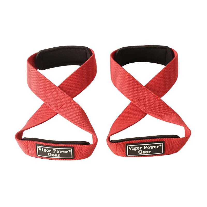 Power Grip Powerlifting Gym Wrist Straps Cross Training Figure 8 Weight Lifting Straps