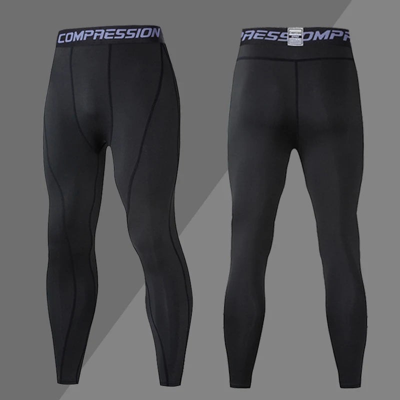 Gym Mens Fitness Running Sport Pants Athletics Tight Leggings Joggings Skinny Yoga Compression Trousers Sweatpants Dry Fit