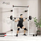 Folding Squat Rack with Adjustable Pull-Up Bar, 1000 Pounds Capacity Wall Mounted Power Rack, Adjustable Barbell Rack with J Hoo