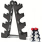 3、4 Tier Heavy Duty Dumbbell Rack, Weight Plate Storage Stand, Compact Home Gym Organizer for Dumbbells & Barbells