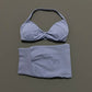2 Piece Sports Gym Set Strappy Bra Yoga Underwear Short Sport Leggings Bicycle Running Sportswear Woman Seamless Yoga Set