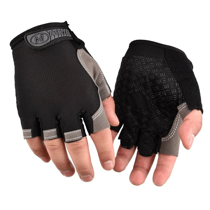 Mtb Gloves Cycling Breathable Gym Workout Gloves for Men Women Half Finger Non-slip Weight Lifting Motorcycle Fitness Gloves