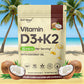 Vitamin D3K2，assists calcium absorption, trace ingredient vitamin supplement soft capsule