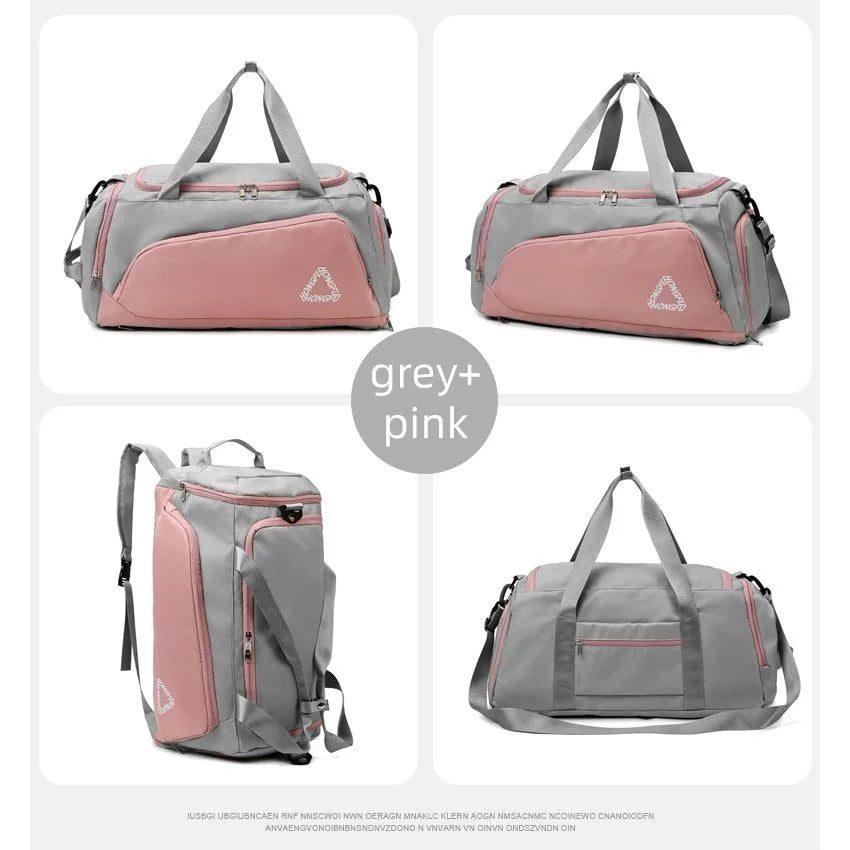 Travel Gym Bags Dry Wet Separation Shoulder Bag Yoga Fitness  Backpack Men Women Waterproof With Shoe Compartment Sports Handbag